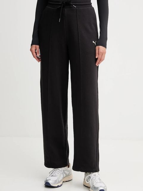 Puma spodnie dresowe damskie kolor czarny gładkie 688129 - zdjęcie produktu nr 1
