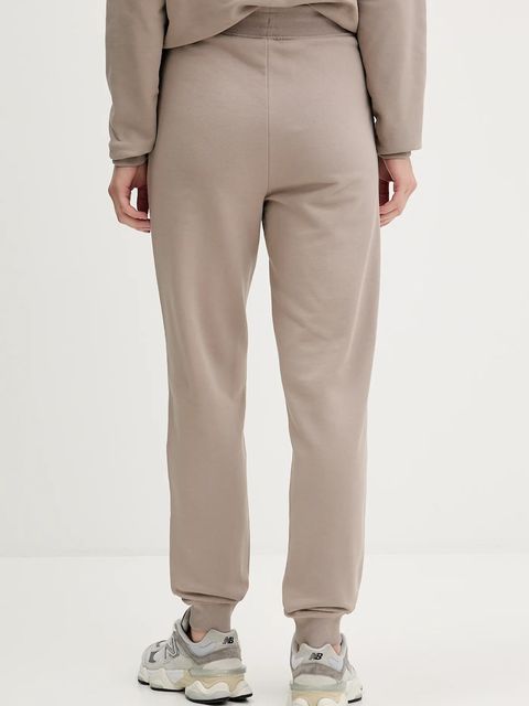 HUGO spodnie dresowe bawełniane kolor beżowy gładkie 50522417