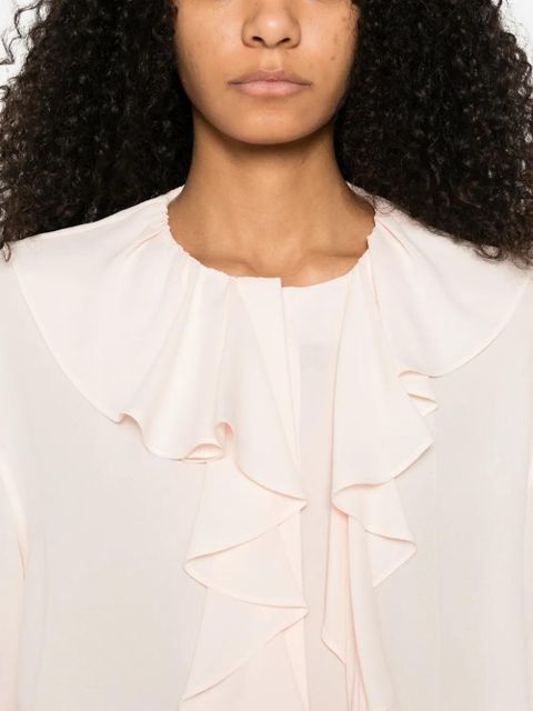 Alexander McQueen ruffled shirt - Pink