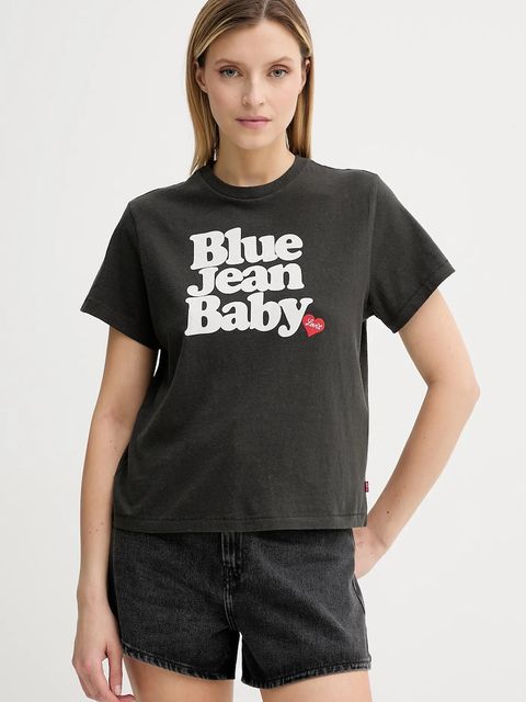 Levi's t-shirt bawełniany damski kolor szary A2226 - zdjęcie produktu nr 1