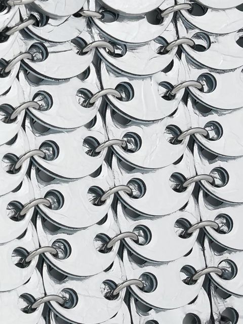 Rabanne chainmail-effect shoulder bag - Blue