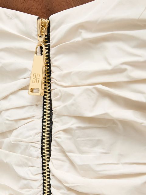 Answear.LAB kombinezon kolor biały z dekoltem w szpic