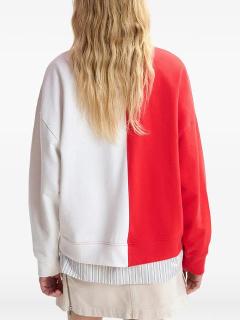 Essentiel Antwerp split-panel sweatshirt - Red