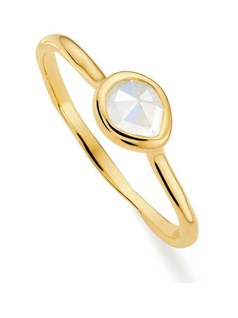 Monica Vinader Siren small stacking ring - Gold