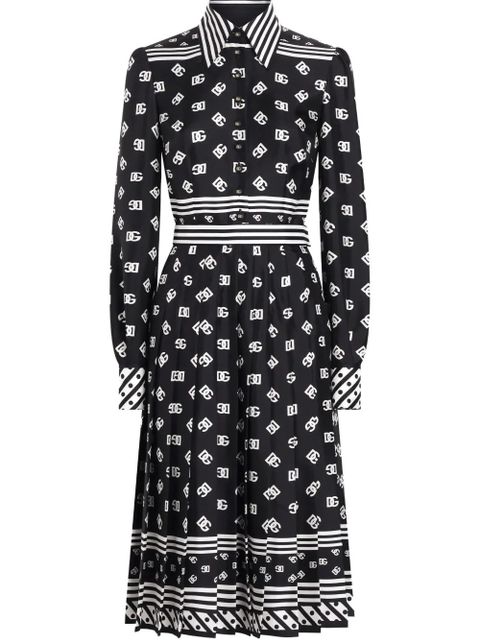 Dolce & Gabbana DNA logo-print midi dress - Black - zdjęcie produktu nr 1