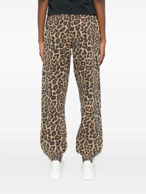 ANINE BING leopard-print track pants - Brown