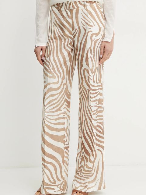 Marciano by Guess spodnie z domieszką lnu GISELLE - zdjęcie produktu nr 2