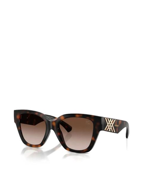 Burberry Eyewear tortoiseshell-effect cat-eye sunglasses - Brown - zdjęcie produktu nr 2