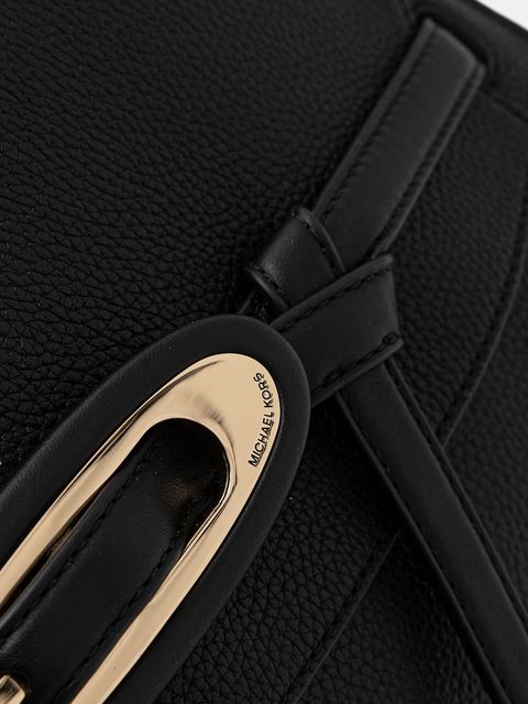 MICHAEL Michael Kors torebka skórzana kolor czarny 30F5GQ8S6L