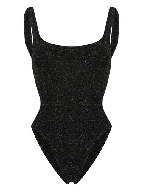 Hunza G square-neck shirred swimsuit - Black - zdjęcie produktu nr 1