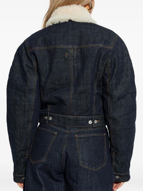 Jacquemus Ovalo de Nîmes denim bomber jacket - Blue