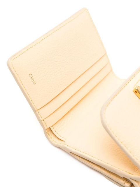 Chloé tri-fold leather wallet - Yellow - zdjęcie produktu nr 2