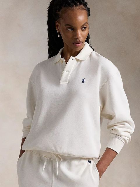 Polo Ralph Lauren bluza damska kolor biały gładka 211947966