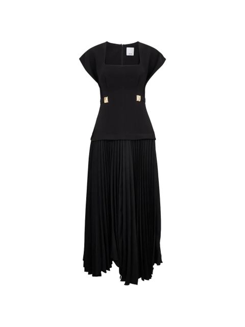 Acler Bollow pleated maxi dress - Black - zdjęcie produktu nr 1