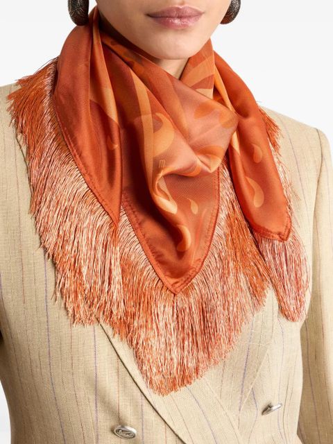 ETRO silk scarf - Orange - zdjęcie produktu nr 2