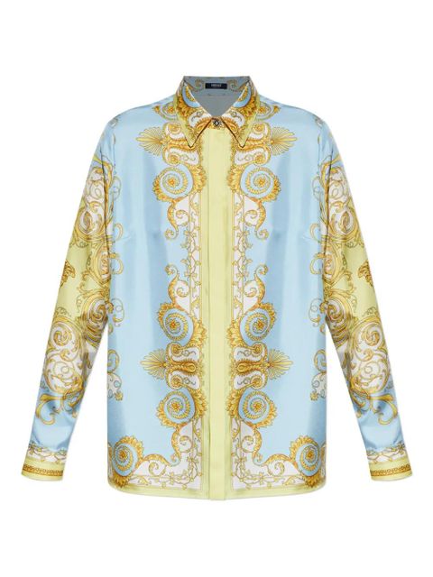 Versace baroque-printed shirt - Blue - zdjęcie produktu nr 1