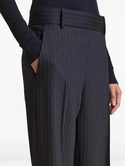 KHAITE Cambie striped trousers - Blue