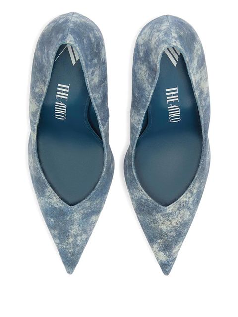 The Attico 105mm Cheope pointed-toe wedge pumps - Blue - zdjęcie produktu nr 2