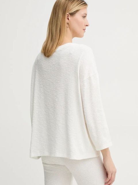 American Vintage longsleeve kolor beżowy YRU02AE25