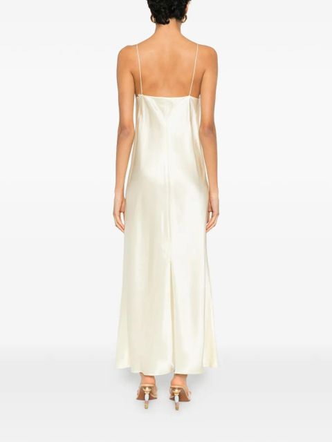 KHAITE Taja strap maxi dress - Yellow