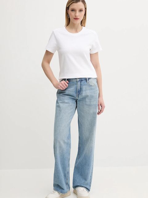 G-Star t-shirt bawełniany damski kolor biały D26248-D101 - zdjęcie produktu nr 2