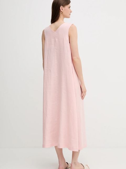 United Colors of Benetton sukienka lniana