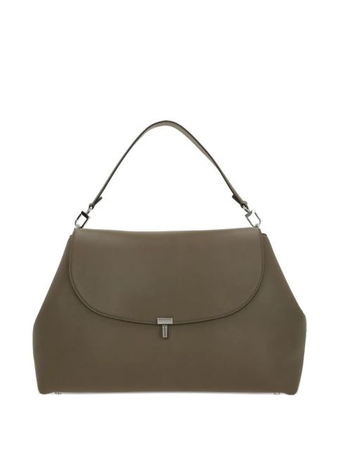 TOTEME flap leather shoulder bag - Green - zdjęcie produktu nr 1