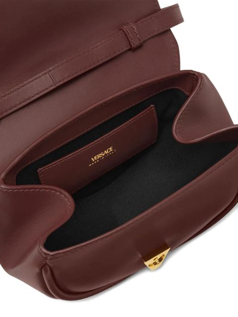 Versace small Virtus leather shoulder bag - Red