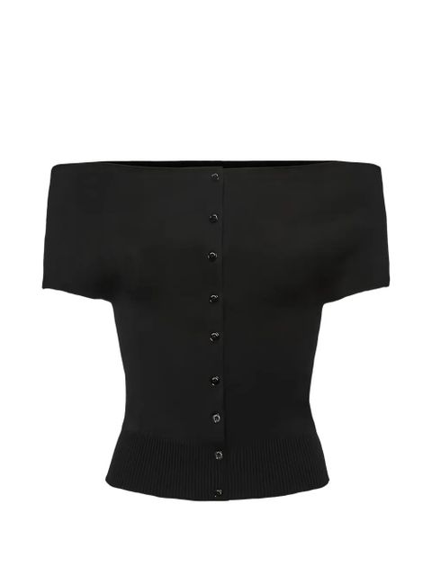 Magda Butrym off-shoulder top - Black - zdjęcie produktu nr 1