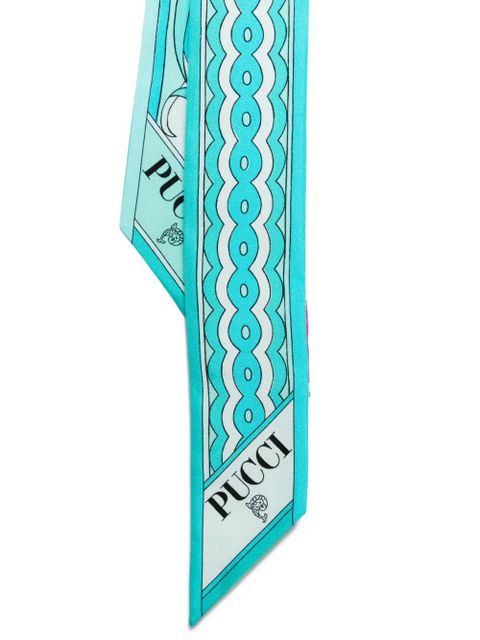 PUCCI patterned scarf - Blue - zdjęcie produktu nr 2