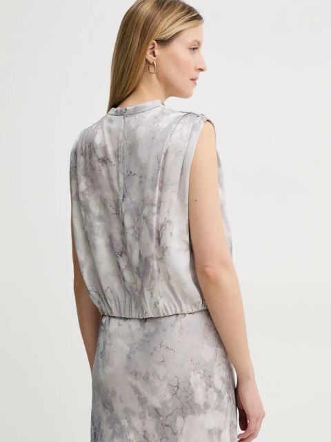 Gestuz bluzka damska kolor szary wzorzysta 10909872