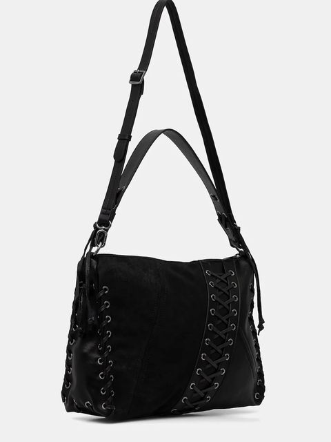 Desigual torebka TANGO BLACK PATCH LEI kolor czarny 25WAXP79