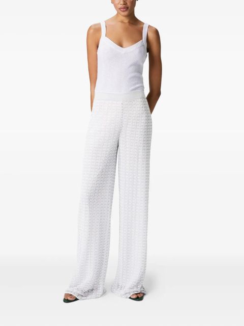 Missoni flared trousers - White