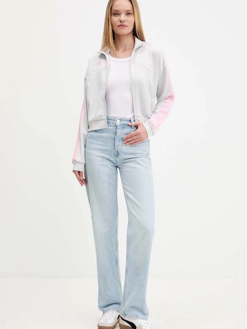 adidas bluza House of Tiro damska kolor beżowy z aplikacją JX5114 - zdjęcie produktu nr 2