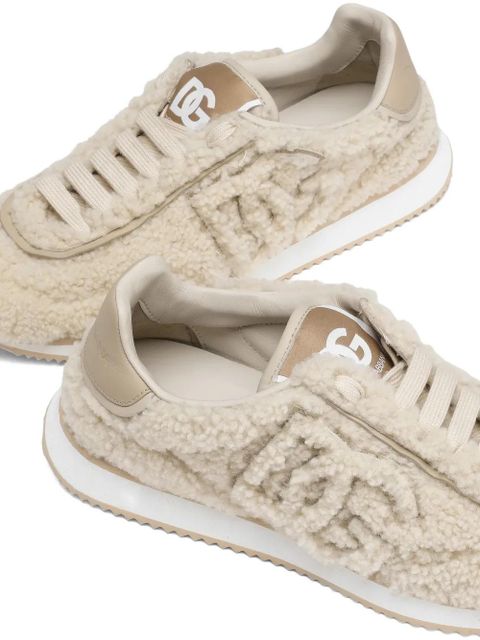 Dolce & Gabbana DG shearling sneakers - Neutrals - zdjęcie produktu nr 2