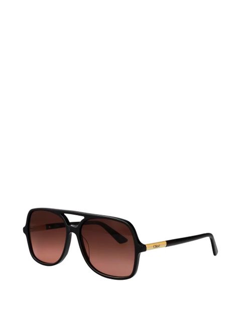 Chloé Eyewear pilot-frame sunglasses - Black - zdjęcie produktu nr 2