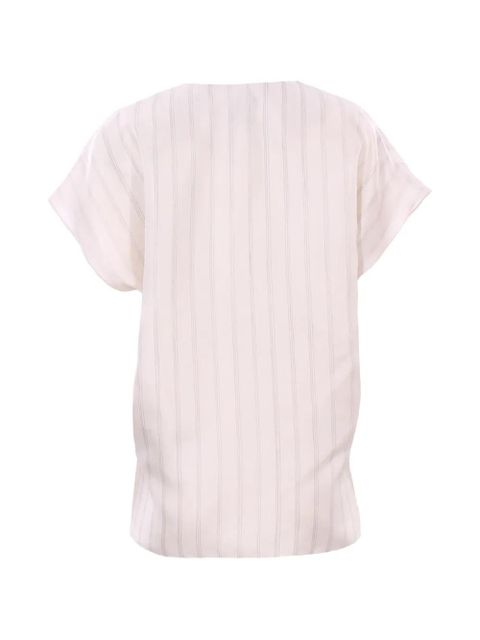 Alysi V-neck striped blouse - Pink - zdjęcie produktu nr 2