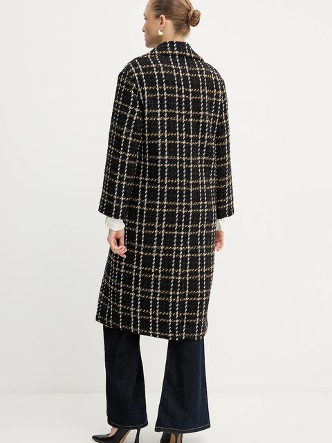 Silvian Heach płaszcz MARIN kolor brązowy GPA25197CP - zdjęcie produktu nr 2