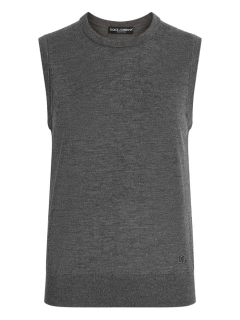 Dolce & Gabbana ribbed vest - Grey - zdjęcie produktu nr 1