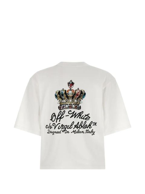 Off-White royal crown print T-shirt