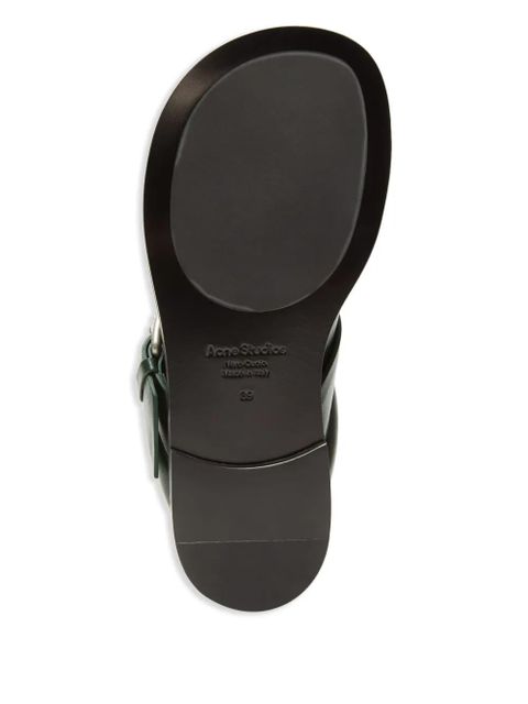 Acne Studios leather mules - Green
