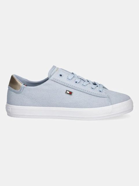 Tommy Hilfiger tenisówki VULC CANVAS LACE UP SNEAKER kolor niebieski FW0FW08647