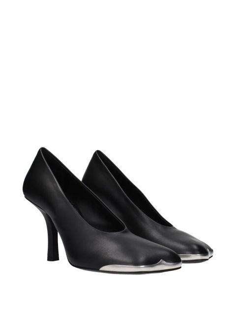 Burberry metal-toe leather pumps - Black - zdjęcie produktu nr 2