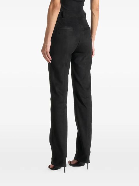 Manière De Voir zipped-cuffs trousers - Black