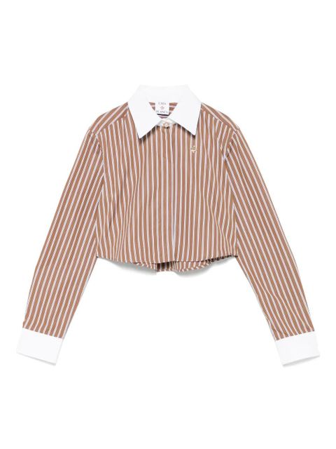Casablanca cotton striped shirt - Brown - zdjęcie produktu nr 1