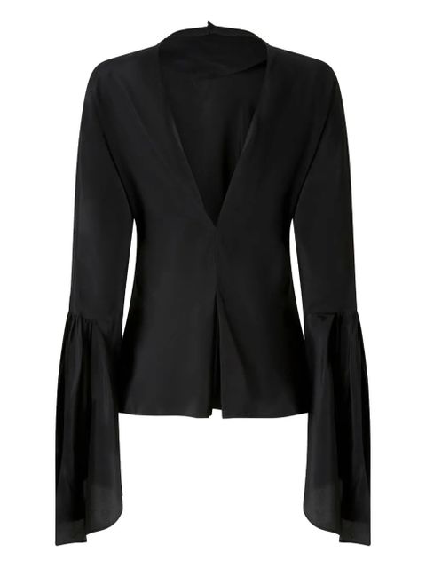 PINKO V-neck blouse - Black - zdjęcie produktu nr 1