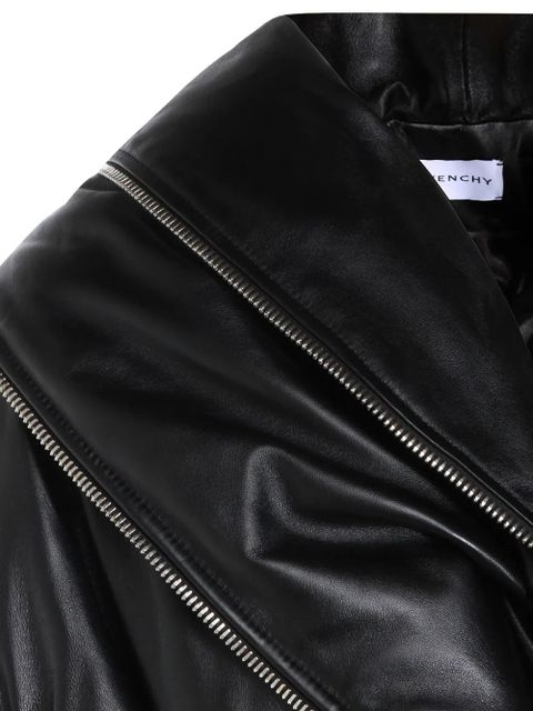 Givenchy leather bomber jacket - Black