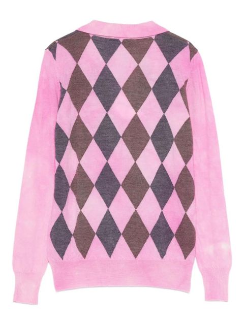 Gimaguas Rory argyle-pattern sweater - Pink