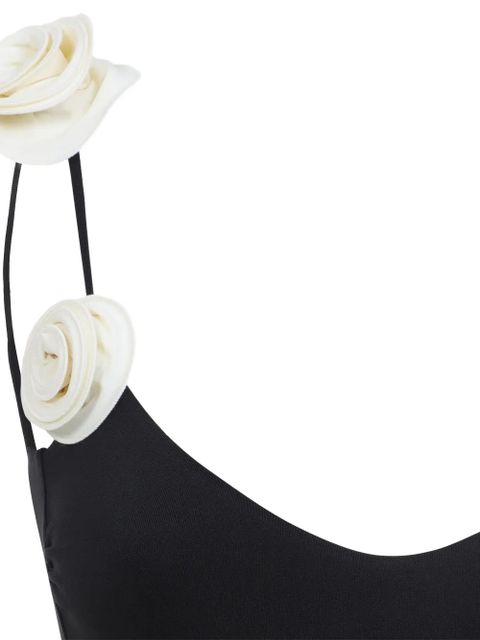 La Reveche floral-appliqué swimsuit - Black - zdjęcie produktu nr 2