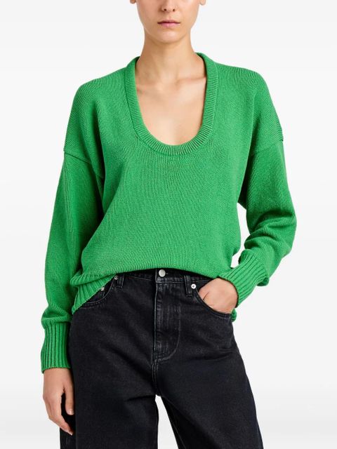 Proenza Schouler Niccola scoop-neck sweater - Green